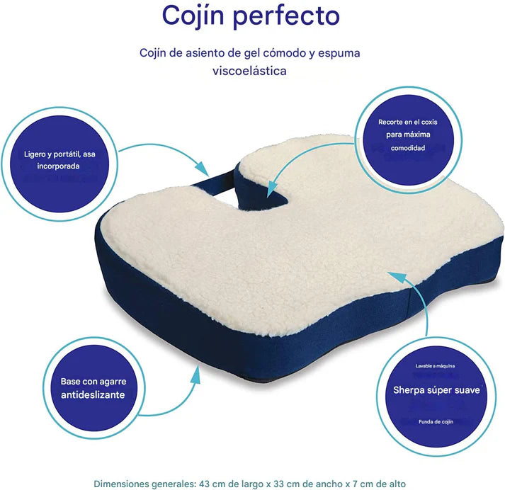 Cojin Terapeutico Profesional De Felpa - Alivio inmediato - PROMOCIÓN