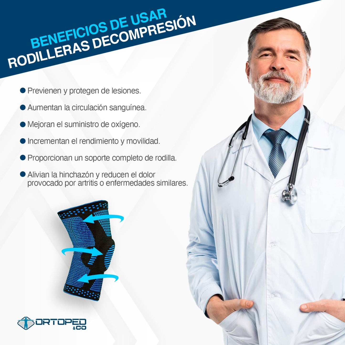 🔥 Rodillera de Compresión Profesional con Gel en la Rótula 🛡️ y Estabilizadores Laterales de Resorte 🌀 | ¡Paga 1 y Llévate 2! 🎁