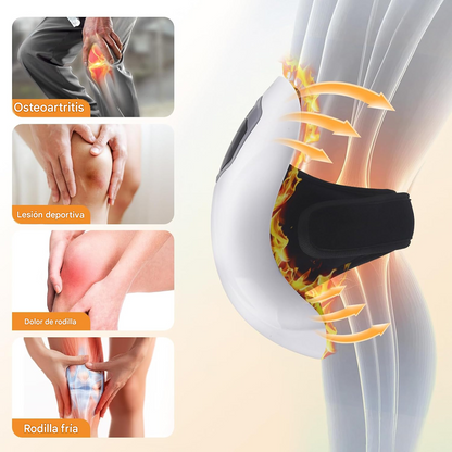 🦵 ThermaKnee™ | 🔥 Masajeador de Rodilla 3 en 1 con Calor, Luz Roja y Vibración ✨