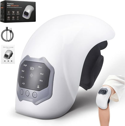 🦵 ThermaKnee™ | 🔥 Masajeador de Rodilla 3 en 1 con Calor, Luz Roja y Vibración ✨