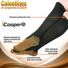 Oferta Especial - 2 Packs de 3 Pares c/u de Calcetines de Compresión con Infusión de Cobre, de 15-20 mmHg Unisex 6 PACK