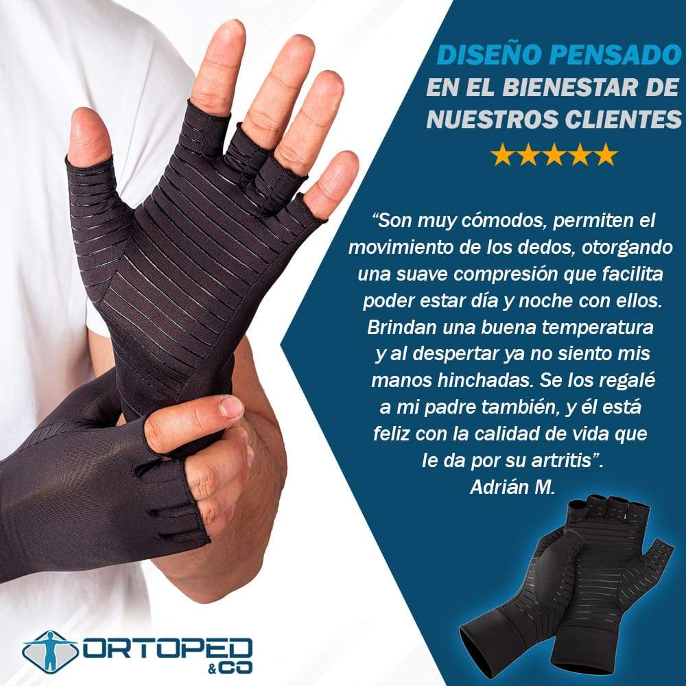 Oferta Especial - Pack Guantes de Compresión de Cobre para Artritis, Rigidez e Inflamación de las Manos (Cada pack contiene dos pares de guantes de compresión)