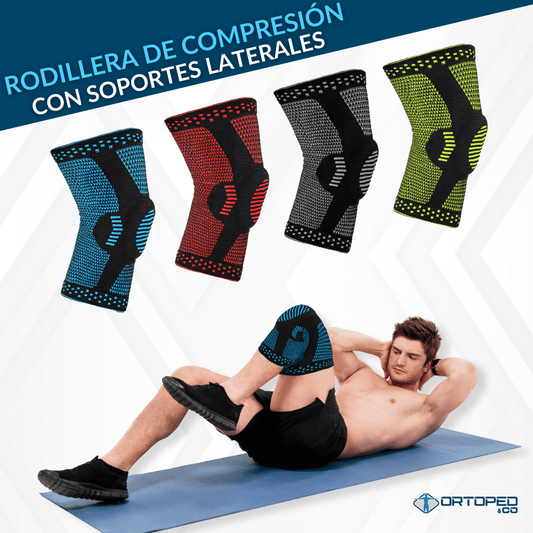 🔥 Rodillera de Compresión Profesional con Gel en la Rótula 🛡️ y Estabilizadores Laterales de Resorte 🌀 | ¡Paga 1 y Llévate 2! 🎁